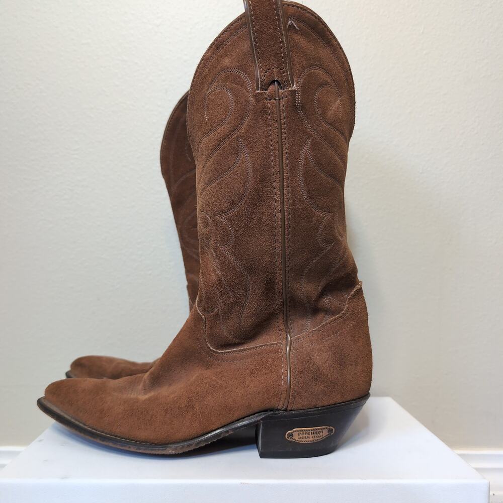 Suede Western Cowboy Boots